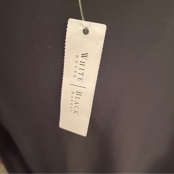 🖤4/$24 NWT WHBM White House Black Market Black Midi Dress S - Picture 6 of 6